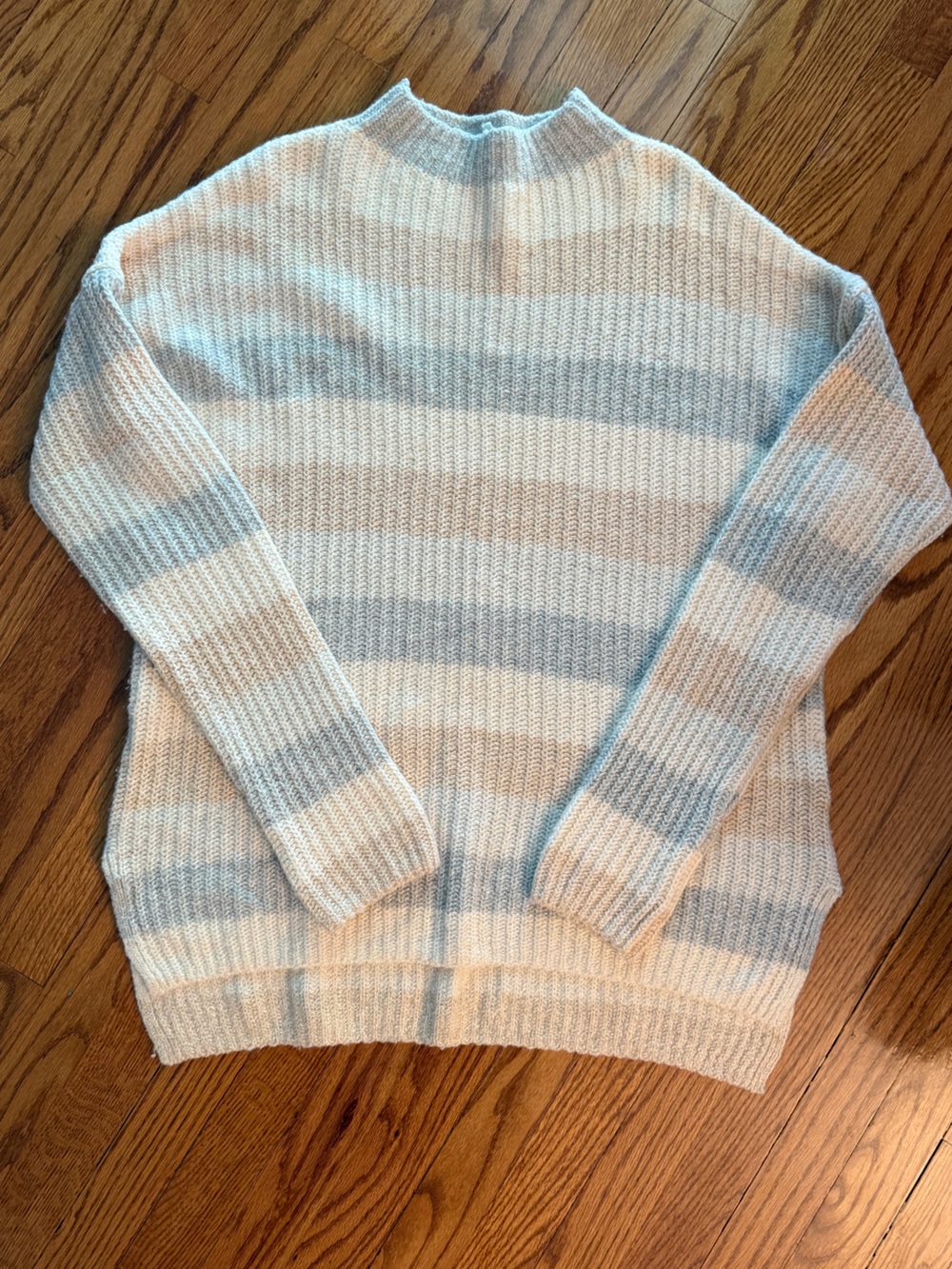 Striped Mock neck sweater